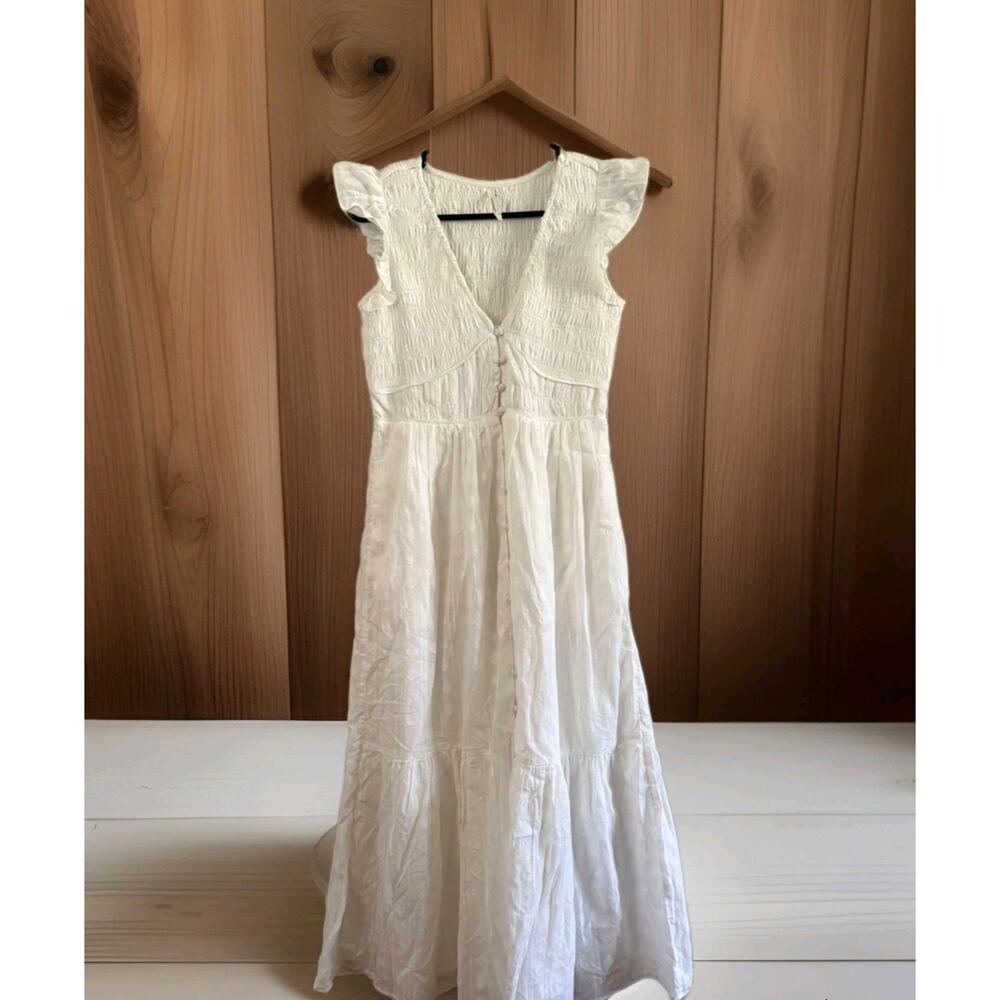 Anthropologie The Peregrine White Maxi Dress NOWT - Picture 10 of 13